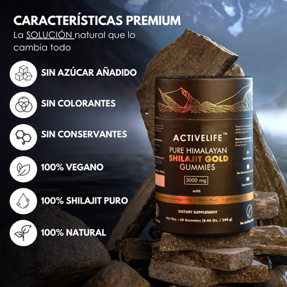 Gomitas de Silhajit Puro del Himalaya