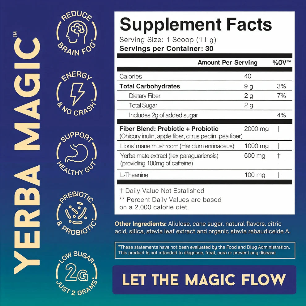 Yerba Magic® Mate que reduce Antojos, Hinchazón y Fatiga