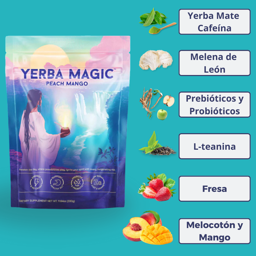 Yerba Magic® Mate que reduce Antojos, Hinchazón y Fatiga
