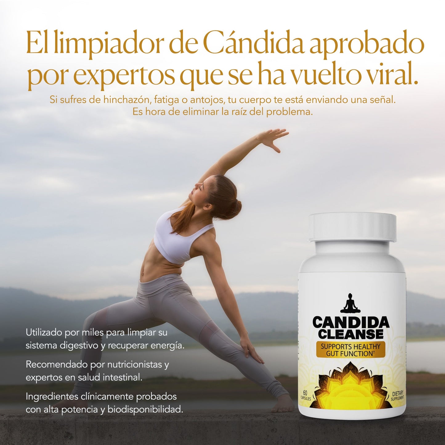 Candida Cleanse® Cápsulas que reducen antojos, hinchazón y fatiga